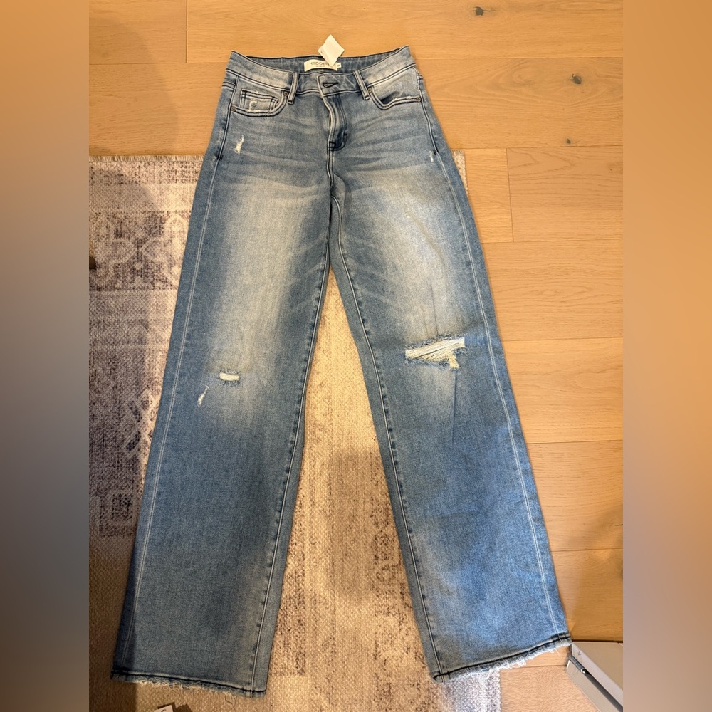 HIDDEN LA Distressed Jeans - Light Blue